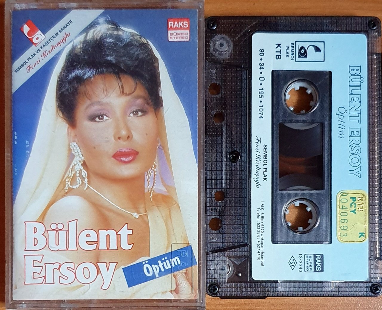 BÜLENT ERSOY - ÖPTÜM (1990) KASET SEMBOL 2.EL