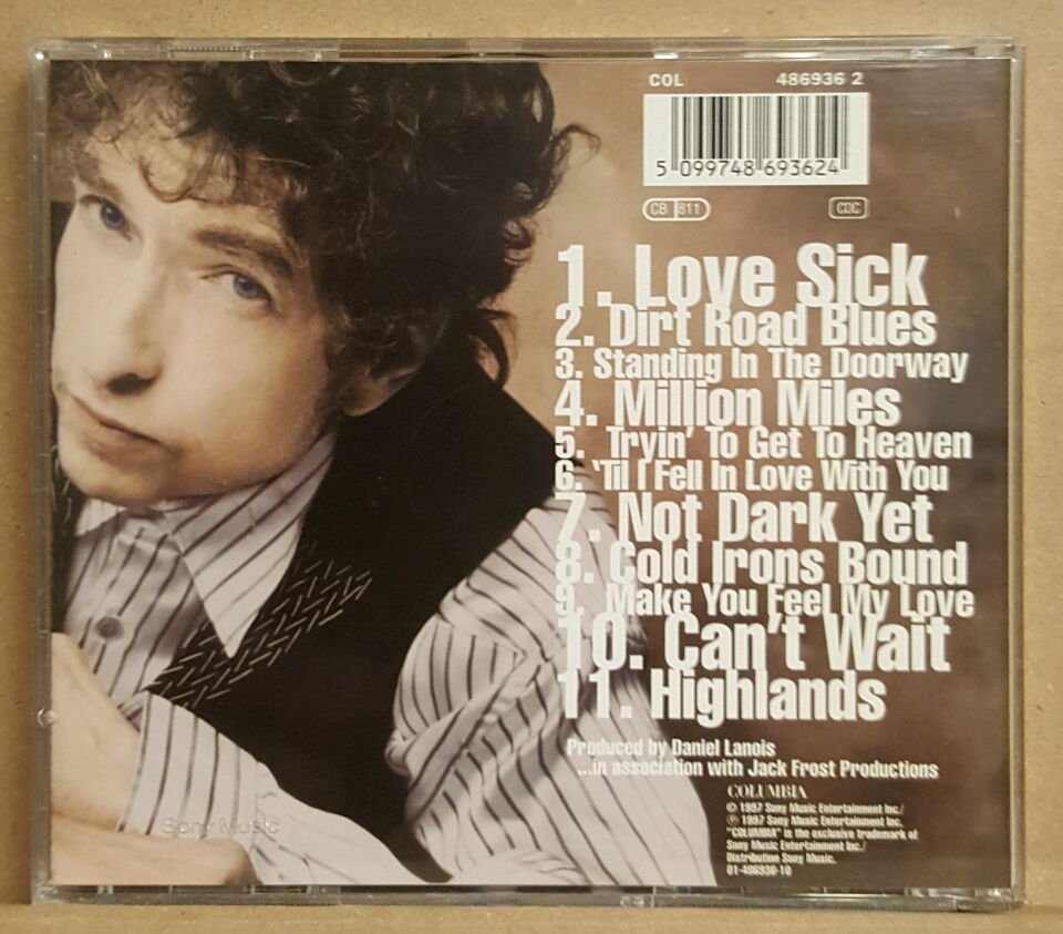 BOB DYLAN - TIME OUT OF MY MIND (1997) - CD 1997 EUROPE EDITION MADE IN AUSTRIA 2.EL