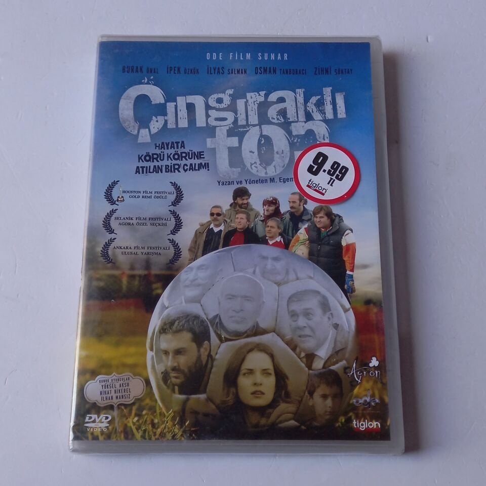 ÇINGIRAKLI TOP - İLYAS SALMAN, İPEK ÖZKÖK, BURAK ÖNAL - DVD AMBALAJINDA SIFIR