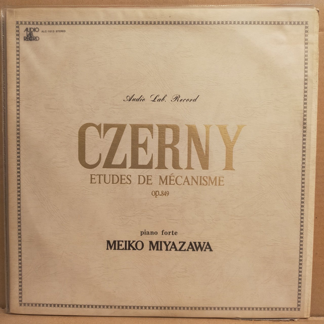 CZERNY - ETUDES DE MECASNISME / MEIKO MIYAZAWA (1974) - LP JAPONYA BASKI 2.EL PLAK
