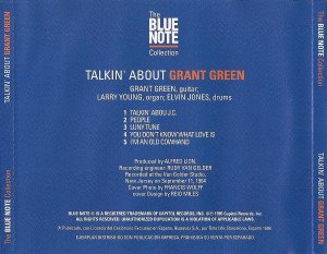 GRANT GREEN – TALKIN' ABOUT (1995) THE BLUE NOTE COLLECTION CD SIFIR