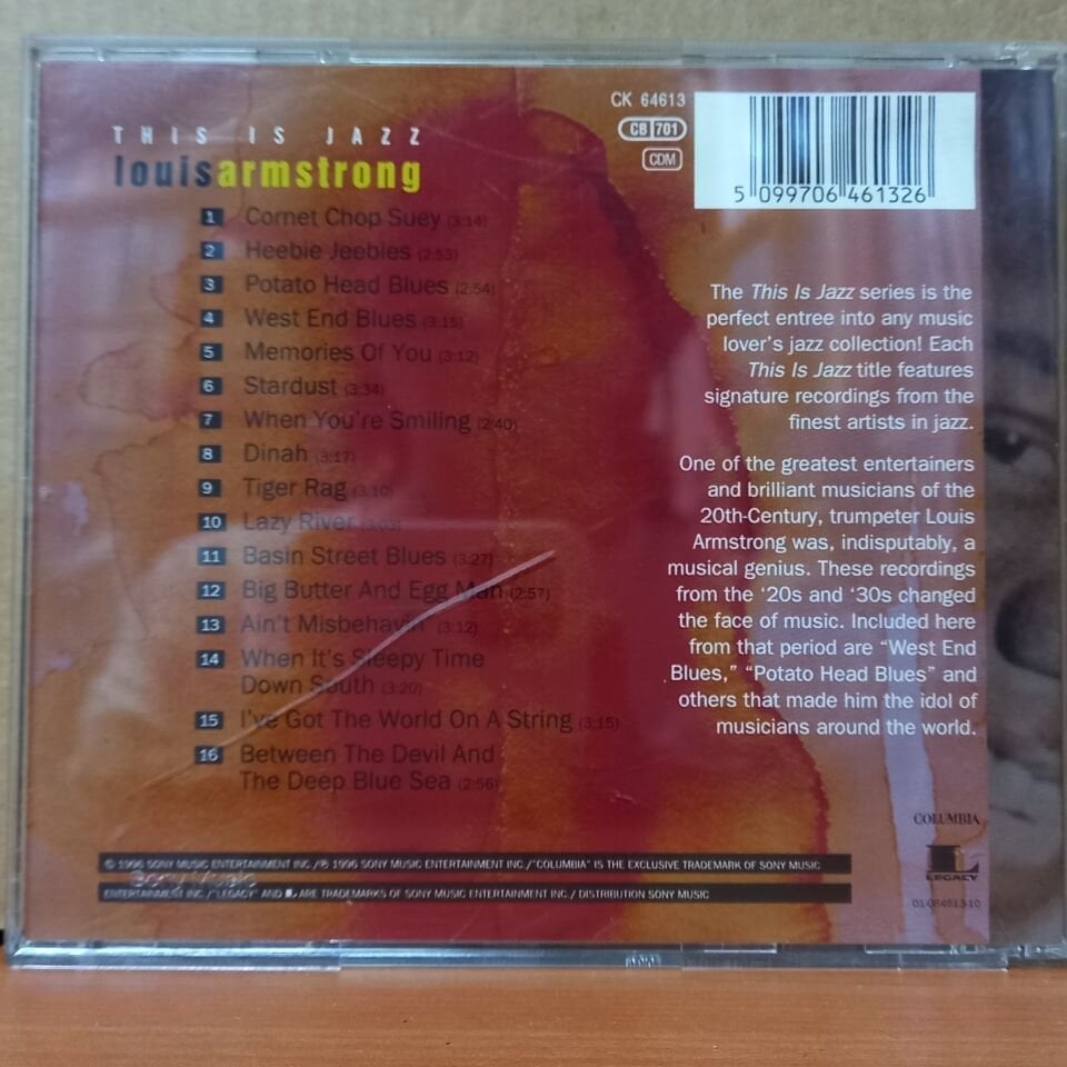 LOUIS ARMSTRONG – THIS IS JAZZ (1996) - CD 2.EL