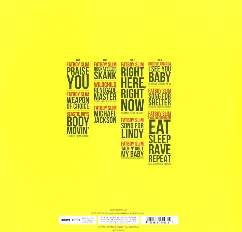 FATBOY SLIM - THE BEST OF (2019) - 2xLP COMPILATION REISSUE BIG BEAT , BREAKBEAT SIFIR PLAK