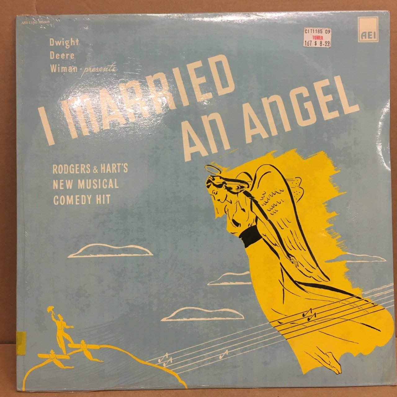 I MARRIED AN ANGEL RODGERS & HART'S MUSICAL COMEDY 1985 SIFIR PLAK
