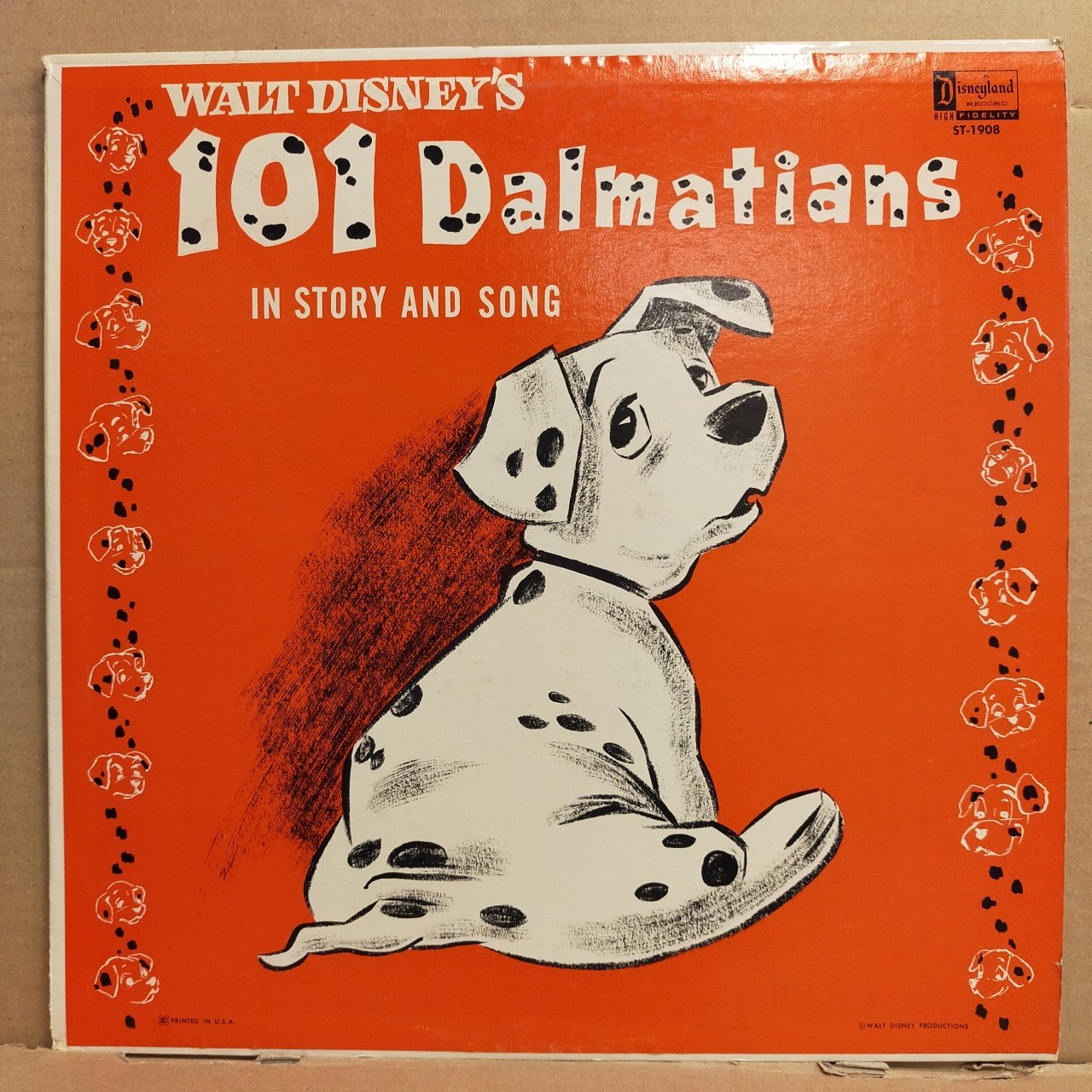 WALT DISNEY'S 101 DALMATIANS - IN STORY AND SONG (1963) - LP 2.EL PLAK