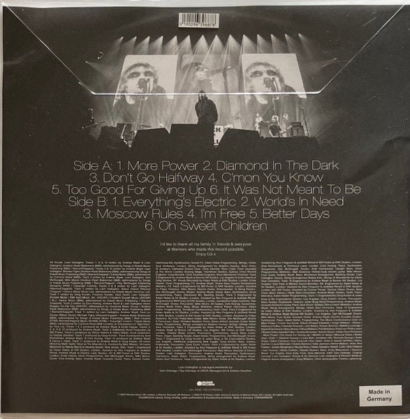 LIAM GALLAGHER (OASIS)  - C'MON YOU KNOW (2022) - CLEAR EDITION LP SIFIR PLAK