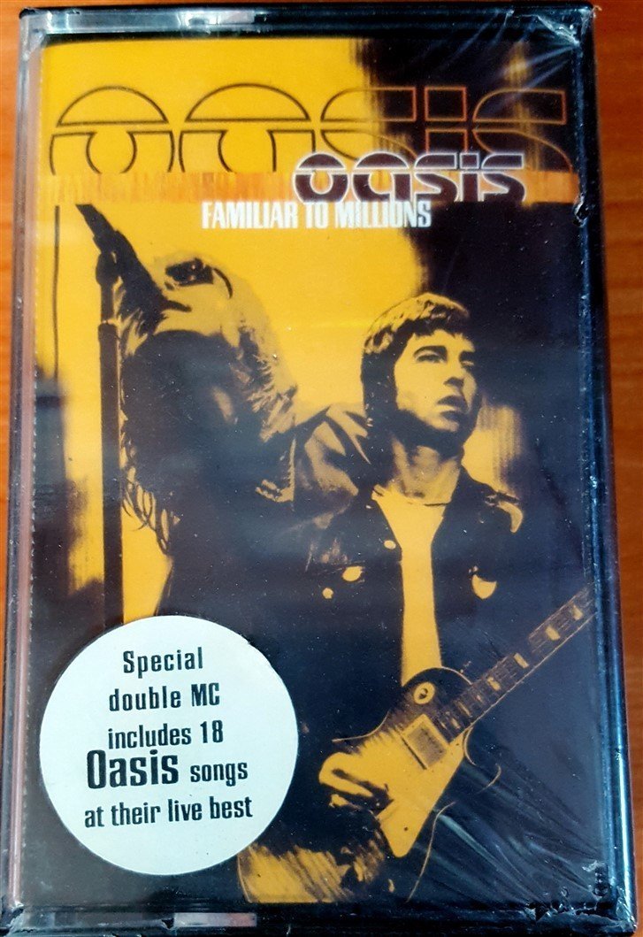 OASIS - FAMILIAR TO MILLIONS DOUBLE CASSETTE ''NEW''