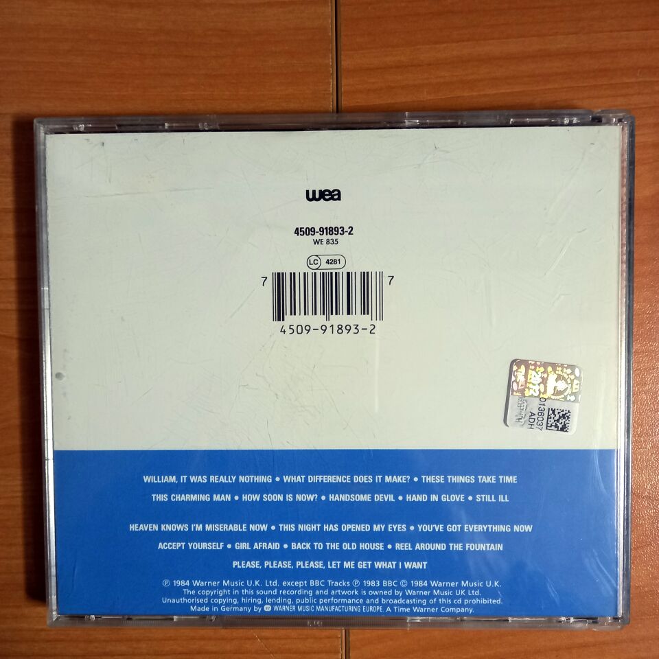 THE SMITHS – HATFUL OF HOLLOW (1984) - CD 1993 REISSUE 2.EL