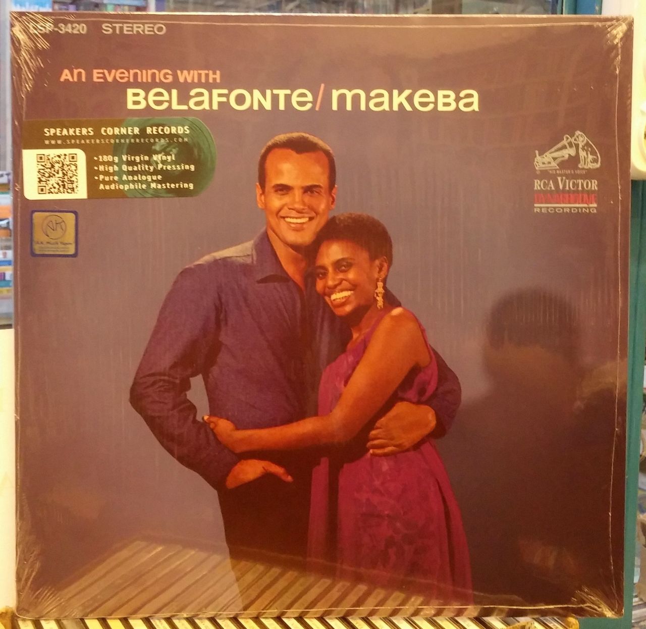 HARRY BELAFONTE MIRIAM MAKEBA AN EVENING WITH LP