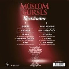 MÜSLÜM GÜRSES - KÜSKÜNÜM - LP SİYAH KAPAK SIFIR