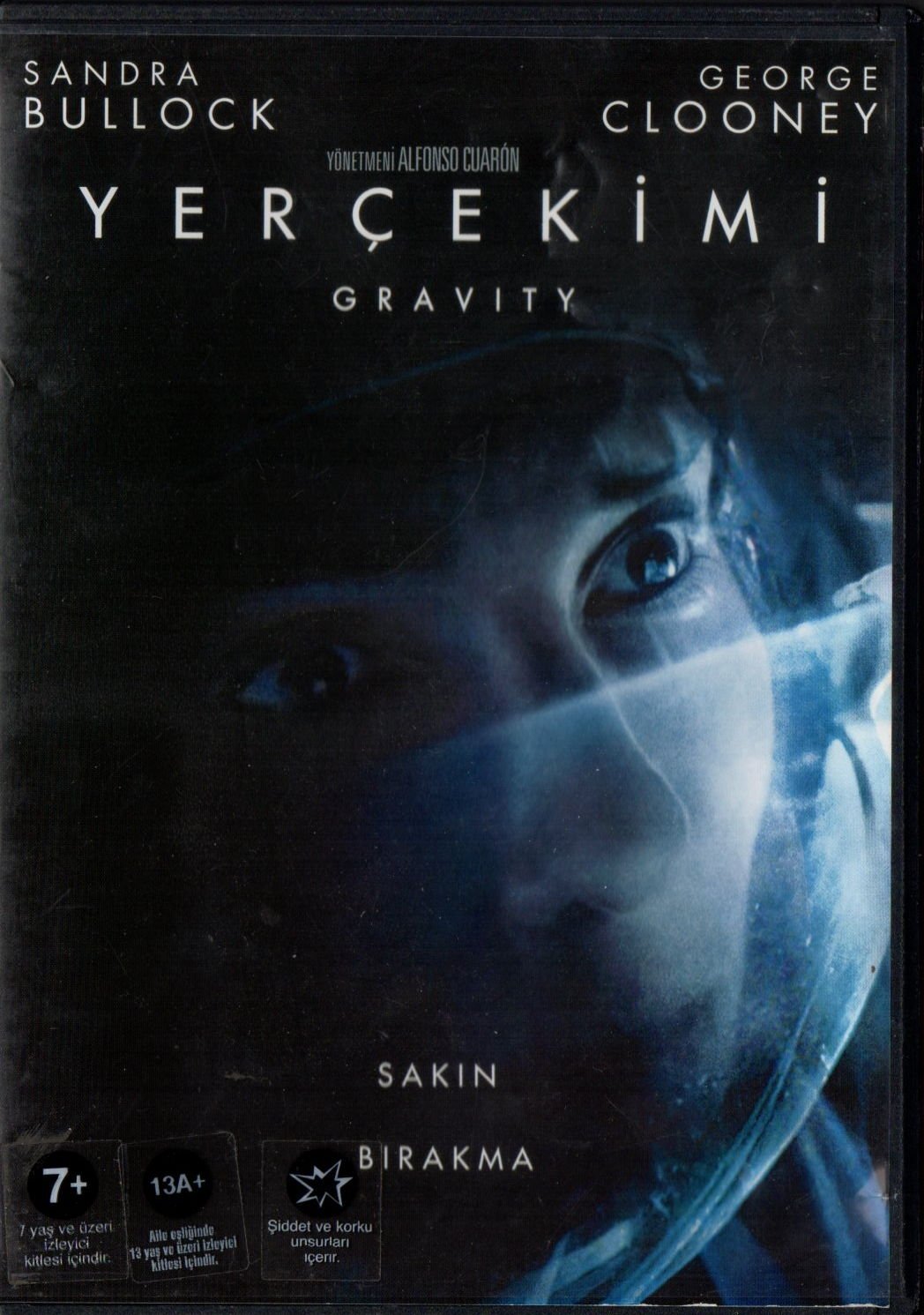 GRAVITY - YERÇEKİMİ - SANDRA BULLOCK - GEORGE CLOONEY - DVD 2.EL