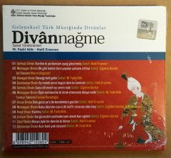 DİVANNAĞME - GELENEKSEL TÜRK MÜZİĞİNDE DİVANLAR (2015) - CD DIGIPACK SIFIR