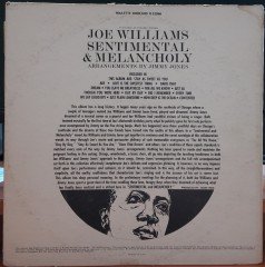 JOE WILLIAMS - SENTIMENTAL & MELANCHOLY - PLAK 2.EL