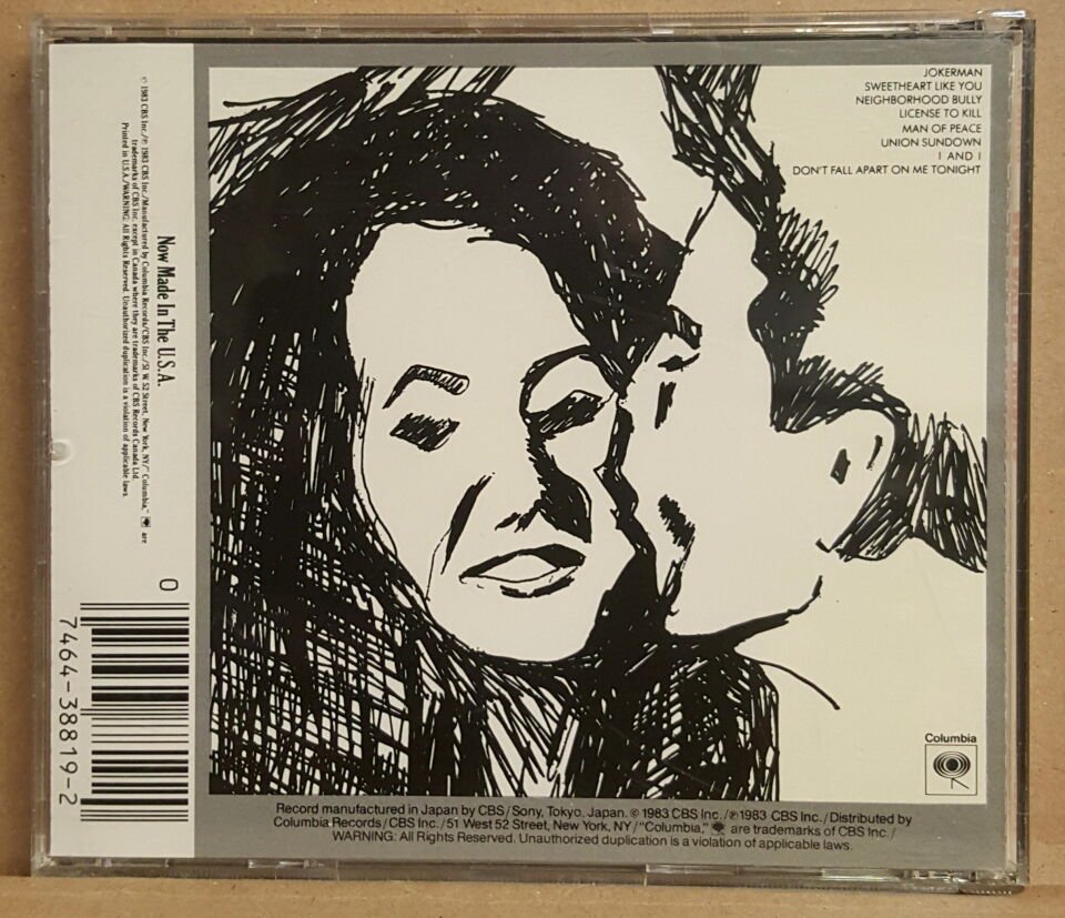 BOB DYLAN - INFIDELS (1983) - CD MADE IN USA 2.EL
