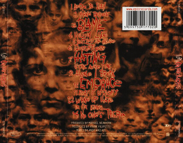 KORN – UNTOUCHABLES (2002) - CD REISSUE JEWEL CASE AMBALAJINDA SIFIR