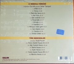 ANADOLUDAN TÜRKÜLER / MANZARALAR / CEMAL REŞİD REY 100. DOĞUM YILI (2004) KALAN MÜZİK CD SIFIR