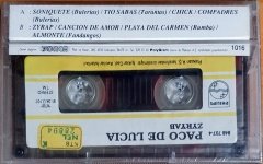 PACO DE LUCIA - ZYRYAB - KASET PLAKSAN SIFIR