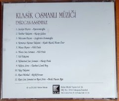 KLASİK OSMANLI MÜZİĞİ / EMİRGAN ASSEMBLE (1995) - CD KALAN MÜZİK 2.EL