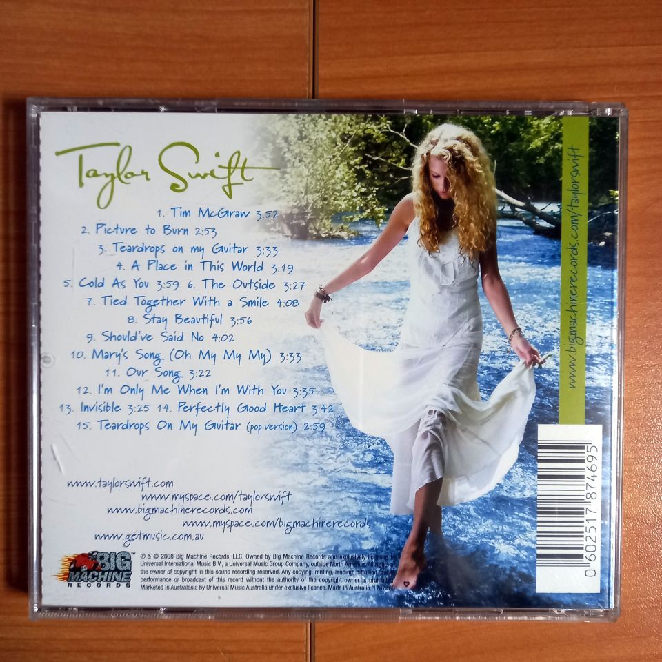 TAYLOR SWIFT – TAYLOR SWIFT (2008) - CD 2.EL