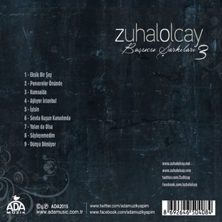 ZUHAL OLCAY - BAŞUCU ŞARKILARI VOL 3 (2015) - CD SIFIR