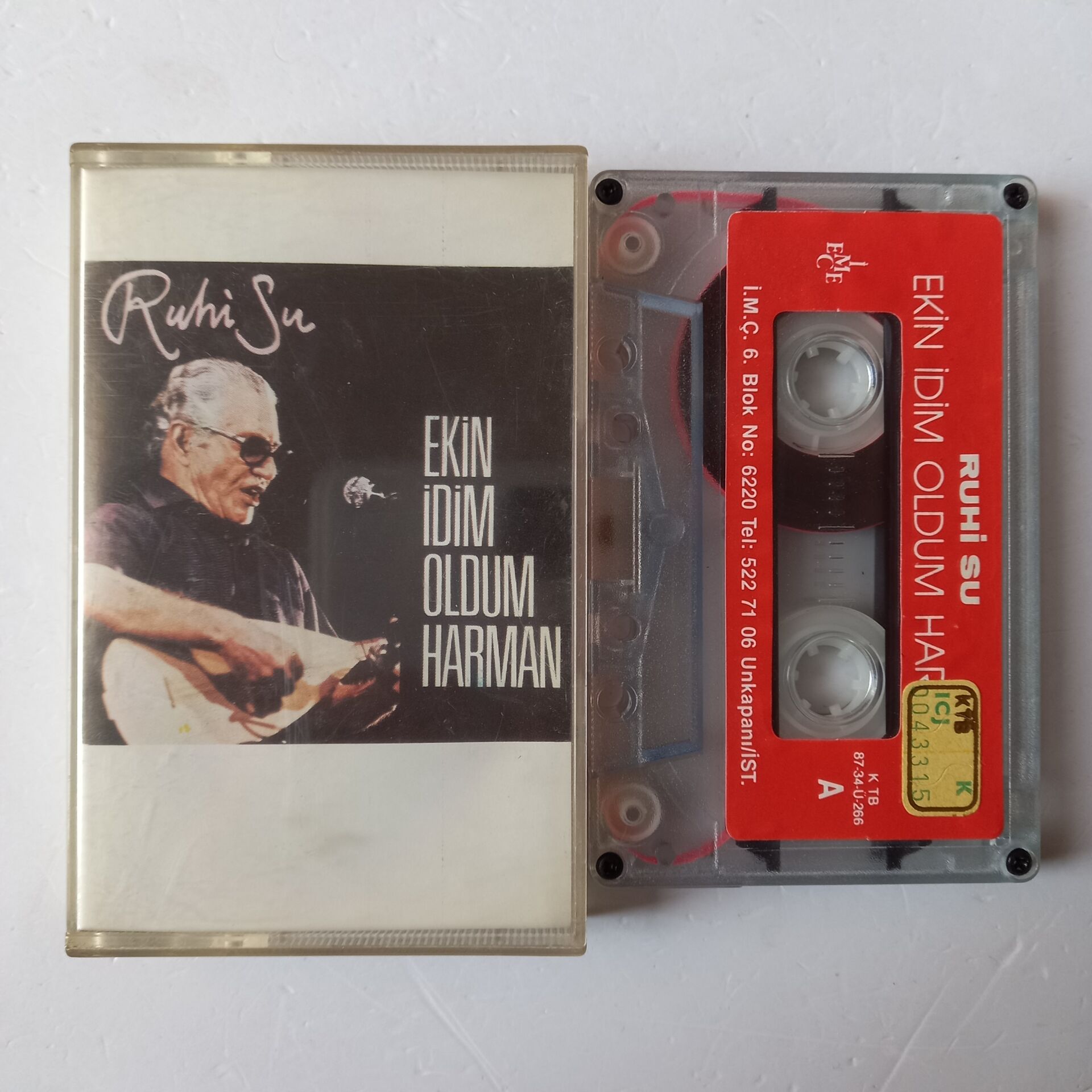 RUHİ SU - EKİN İDİM OLDUM HARMAN (1987) - KASET 2.EL