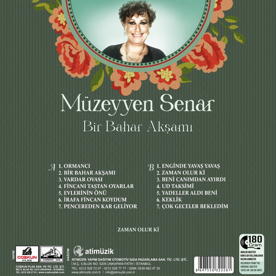 MÜZEYYEN SENAR - BİR BAHAR AKŞAMI - LP 180GR 2024 BASIM SIFIR PLAK