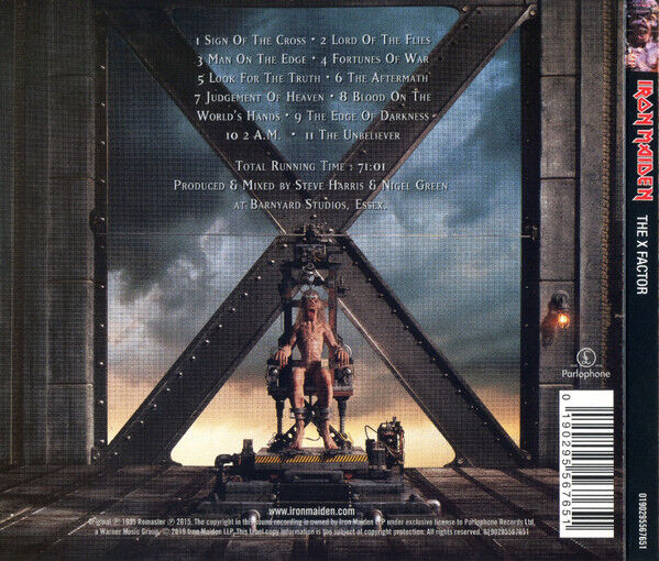 IRON MAIDEN – THE X FACTOR (1995) - CD REMASTERED 2019 REISSUE DIGIPAK AMBALAJINDA SIFIR