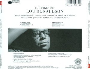 LOU DONALDSON – LOU TAKES OFF (1958) BLUE NOTE CD SIFIR