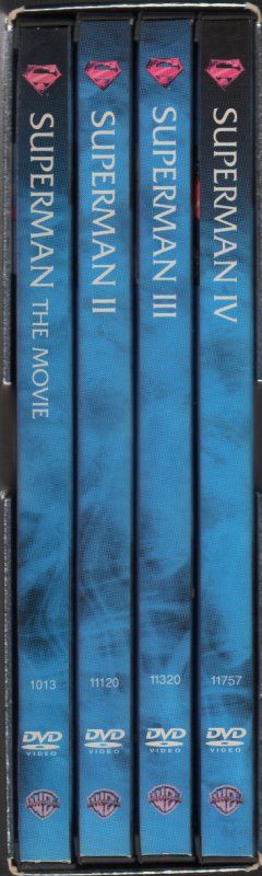 THE COMPLETE SUPERMAN COLLECTION -  4 FİLM BOX SET 2.EL 1. BÖLGE TÜRKÇE ALTYAZI YOKTUR