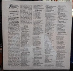 TELEMANN: PIMPINONE, BACH COLLEGIUM, STUTTGART, HELMUTH RILLING - SIFIR PLAK