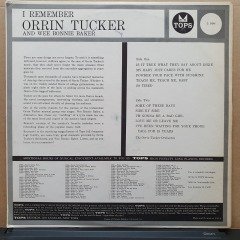ORRIN TUCKER AND WEE BONNIE BAKER - I REMEMBER - LP 2.EL PLAK