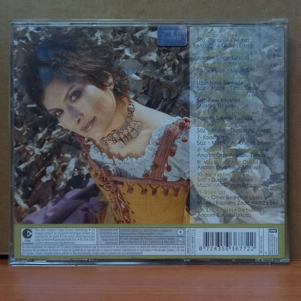 ŞÜKRİYE TUTKUN - GÜCÜM YETENE KADAR (2005) - CD 2.EL
