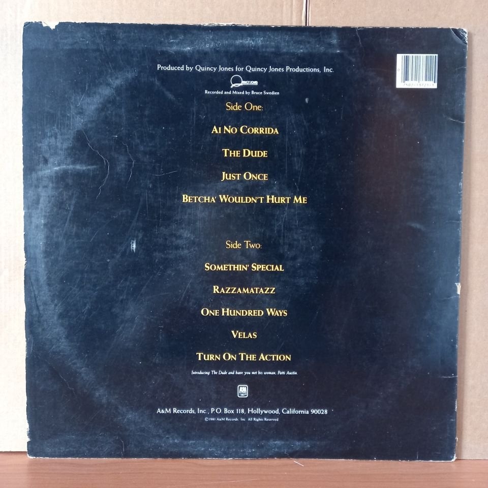 QUINCY JONES – THE DUDE (1981) - LP 2.EL PLAK