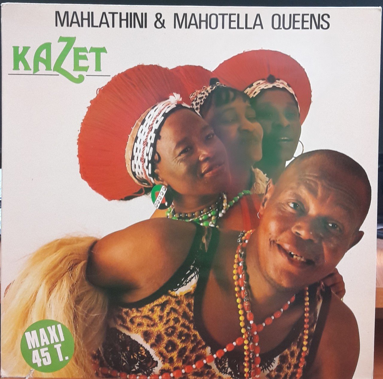 MAHLATHINI & MAHOTELLA QUEENS - KAZET (1988) - 12'' MAXI SINGLE PLAK 2.EL