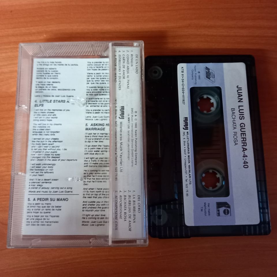 JUAN LUIS GUERRA - 4:30 / BACHATA ROSA (1991) - KASET 2.EL