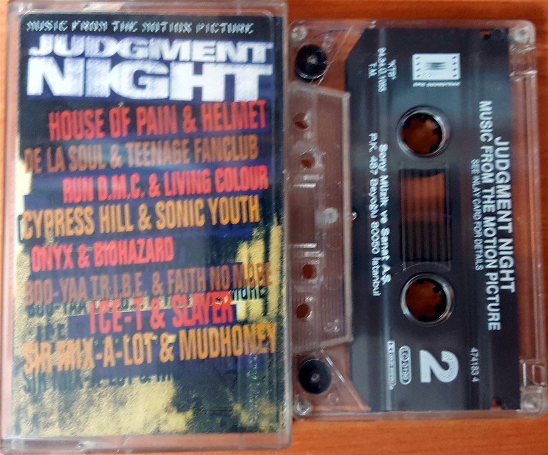JUDGMENT NIGHT - SOUNDTRACK SLAYER BIOHAZARD CYPRESS HILL (1994) SONY CASSETTE MADE IN TURKEY ''USED''