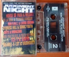 JUDGMENT NIGHT - SOUNDTRACK SLAYER BIOHAZARD CYPRESS HILL (1994) SONY CASSETTE MADE IN TURKEY ''USED''