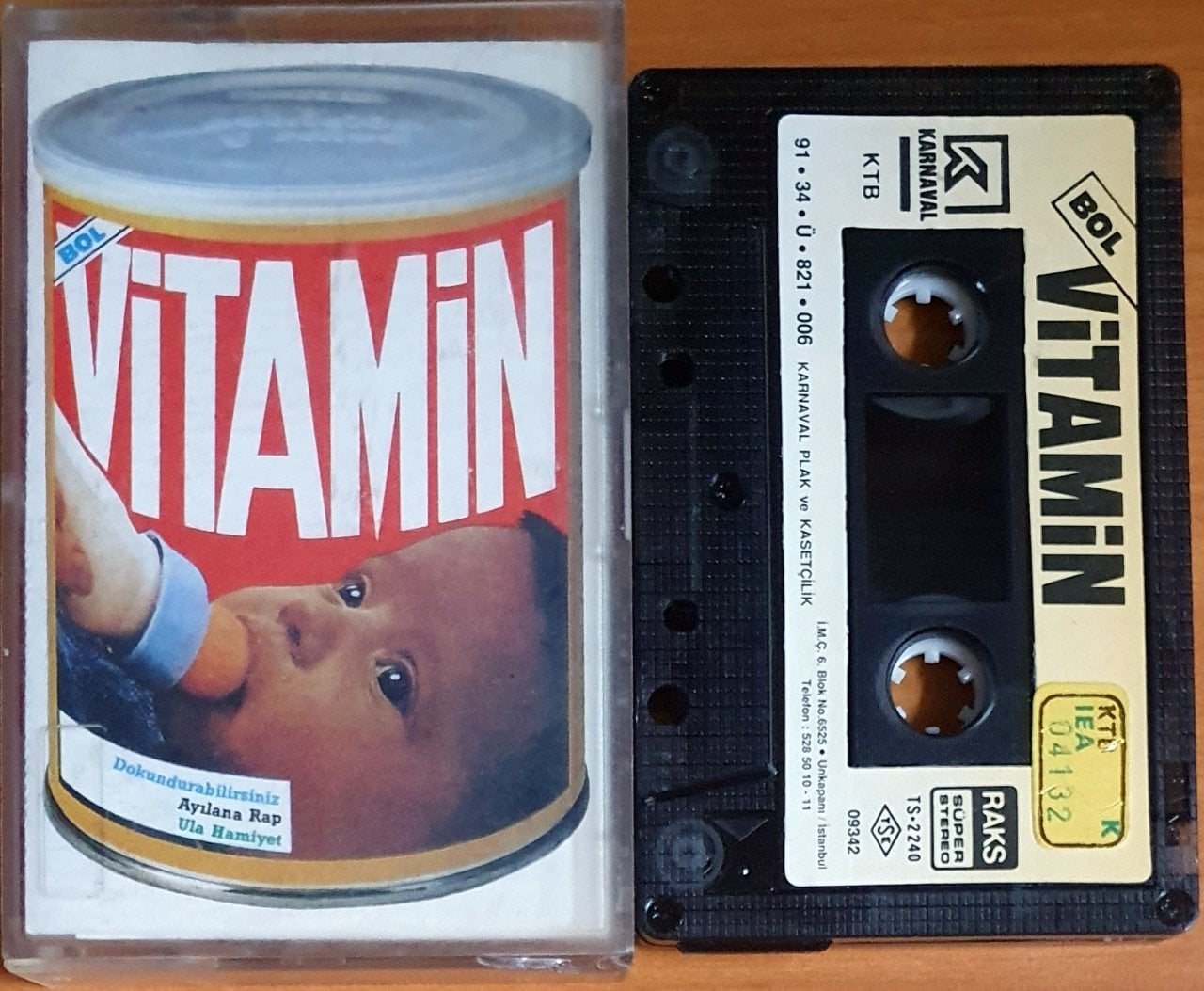 BOL VİTAMİN - BOL VİTAMİN (1991) - KASET 2.EL
