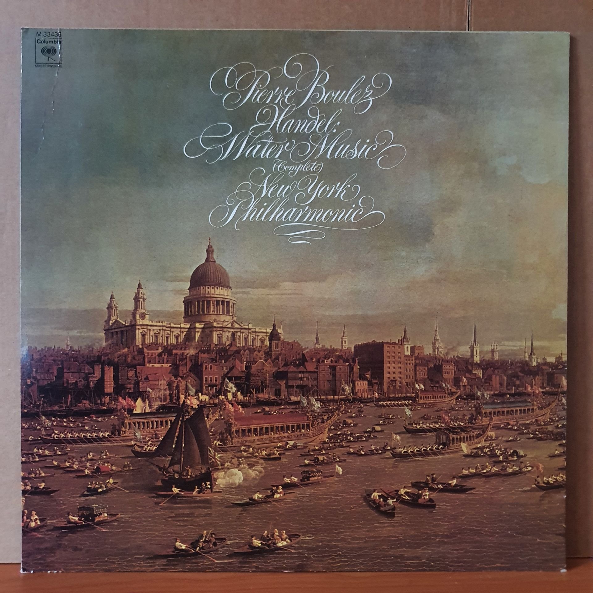 HANDEL: WATER MUSIC [COMPLETE] / PIERRE BOULEZ, NEW YORK PHILHARMONIC (1975) - LP 2.EL PLAK