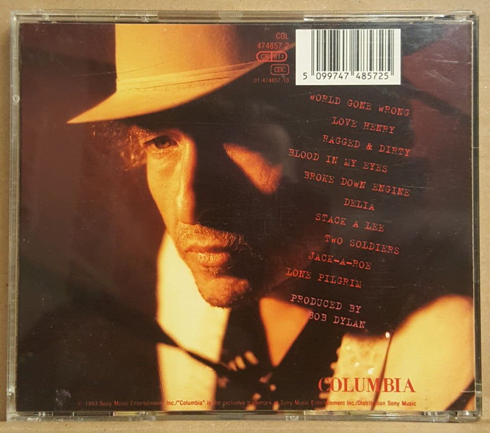 BOB DYLAN - WORLD GONE WRONG (1993) - CD EUROPE EDITION MADE IN AUSTRIA 2.EL