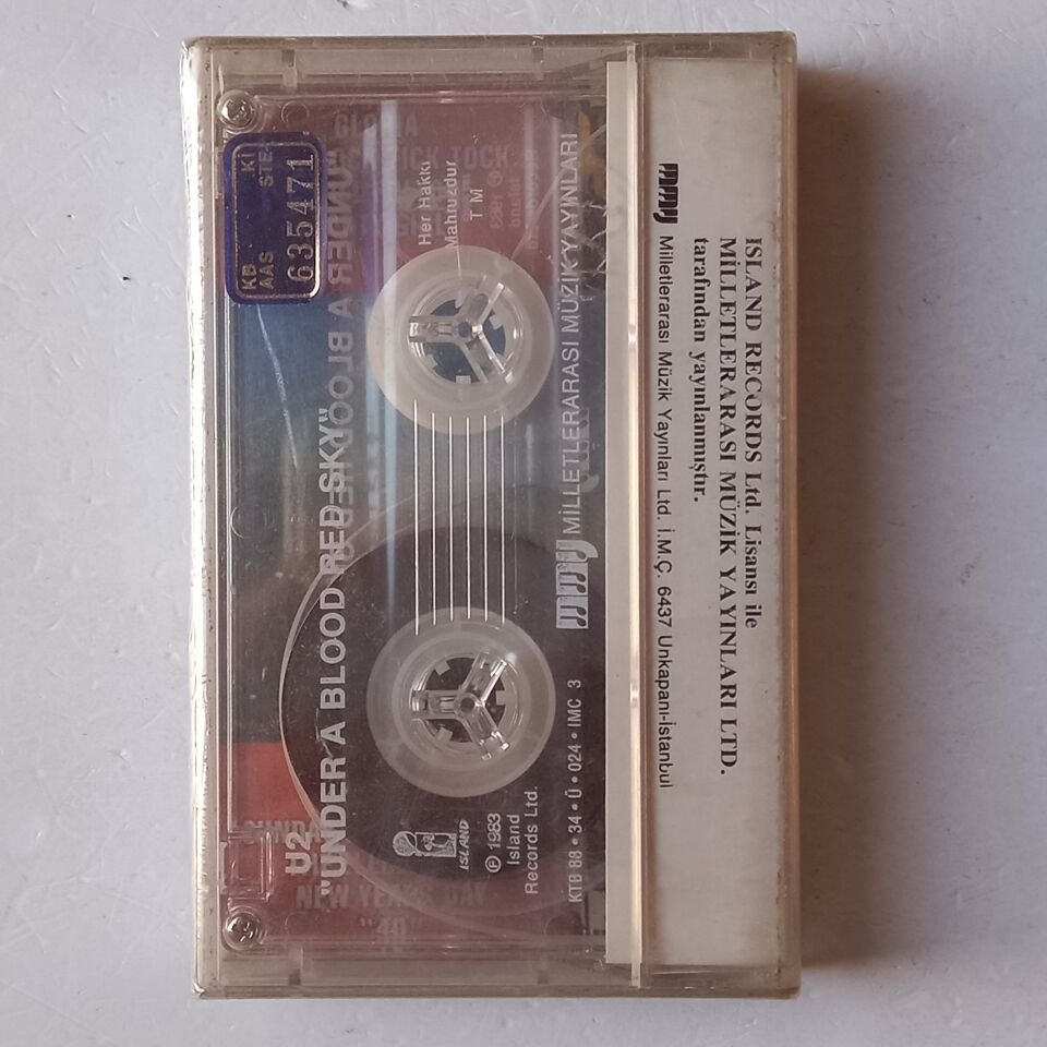 U2 - UNDER A BLOOD RED SKY (1988) - KASET AMBALAJINDA SIFIR