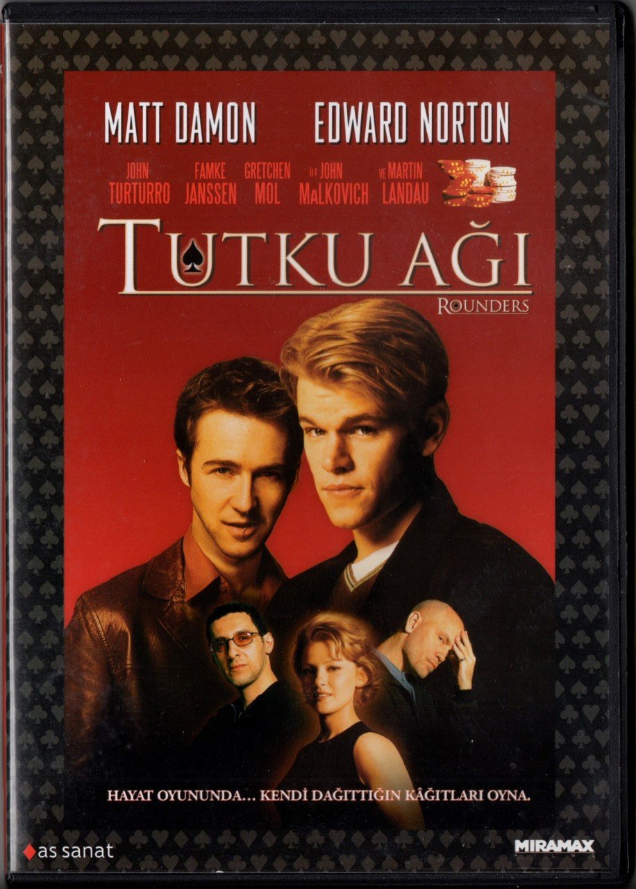 TUTKU AĞI - ROUNDERS - MATT DAMON - EDWARD NORTON - JOHN TURTURRO - JOHN MALKOVICH - DVD 2.EL