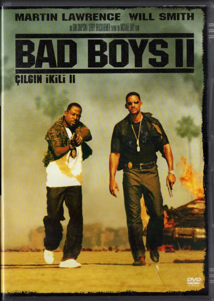 BAD BOYS II - ÇILGIN İKİLİ II -  MARTIN LAWRENCE - WILL SMITH - MICHAEL BAY - 2xDVD 2.EL