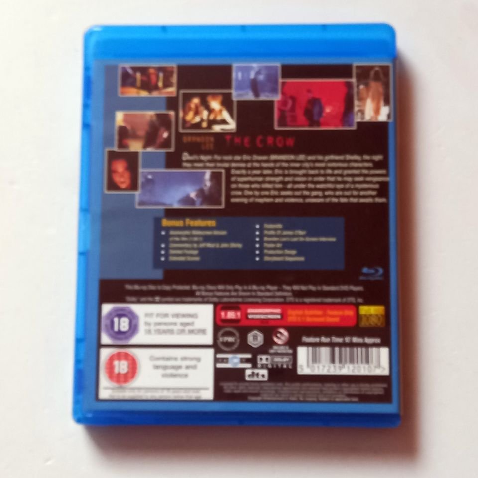 THE CROW (COLLECTOR'S EDITION) - BRANDON LEE, MICHAEL WINCOTT, ERNIE HUDSON - YÖN.: ALEX PROYAS - BLU-RAY BÖLGE B 2.EL TÜRKÇE ALTYAZI YOKTUR