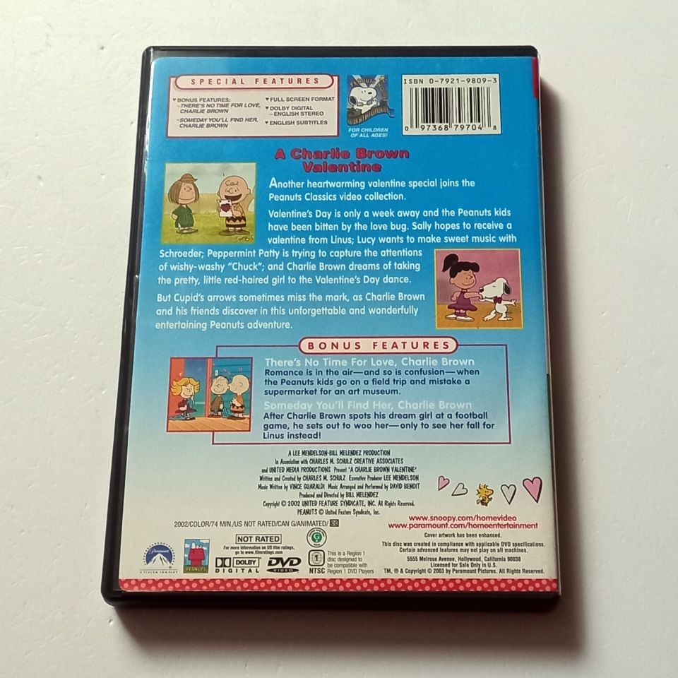 PEANUTS: A CHARLIE BROWN VALENTINE - ANİMASYON - YÖN.: BILL MELENDEZ - DVD 1. BÖLGE TÜRKÇE ALTYAZI YOKTUR 2.EL