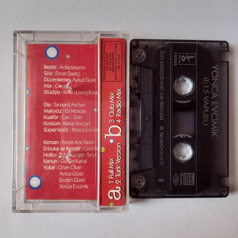 YONCA EVCİMİK - 8.15 VAPURU (1994) - KASET 2.EL