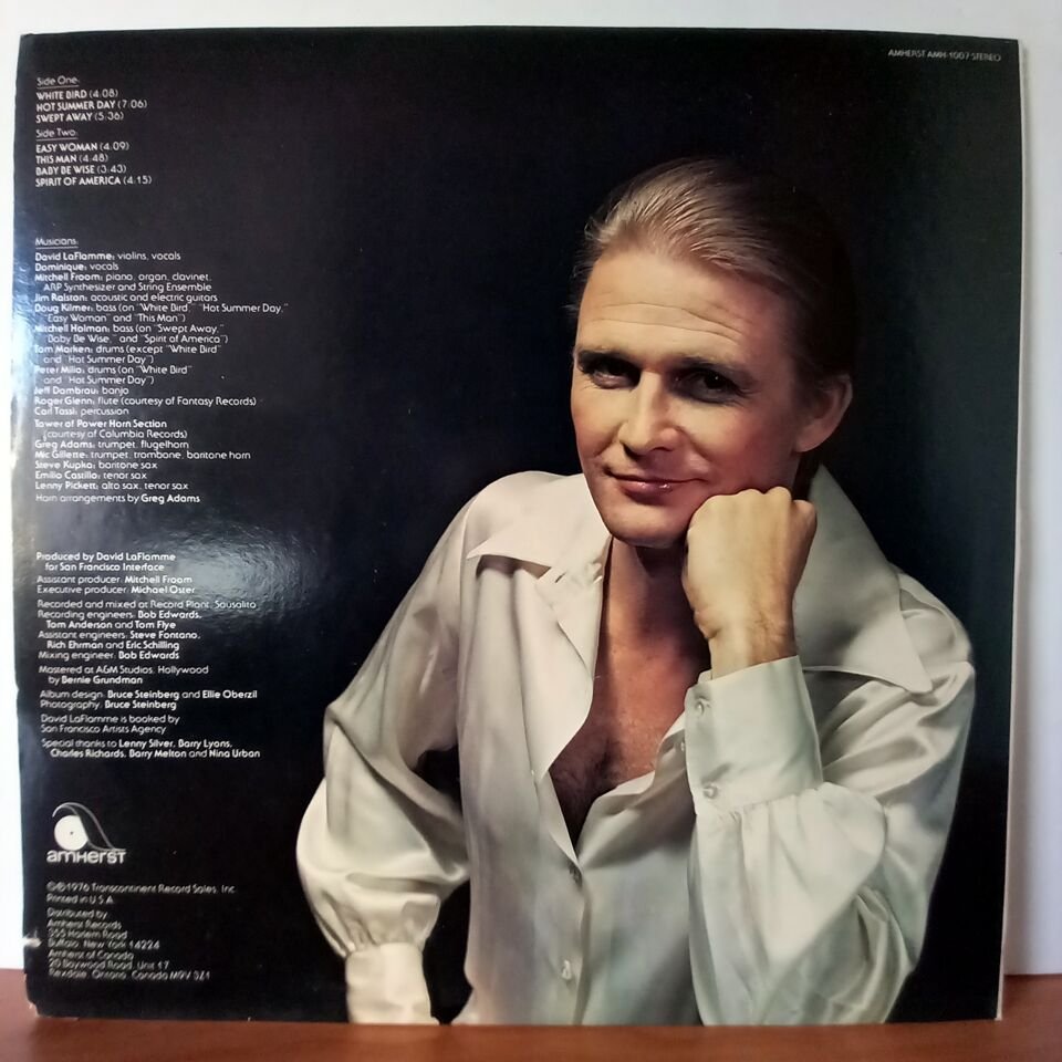 DAVID LAFLAMME – WHITE BIRD (1976) - LP 2.EL PLAK
