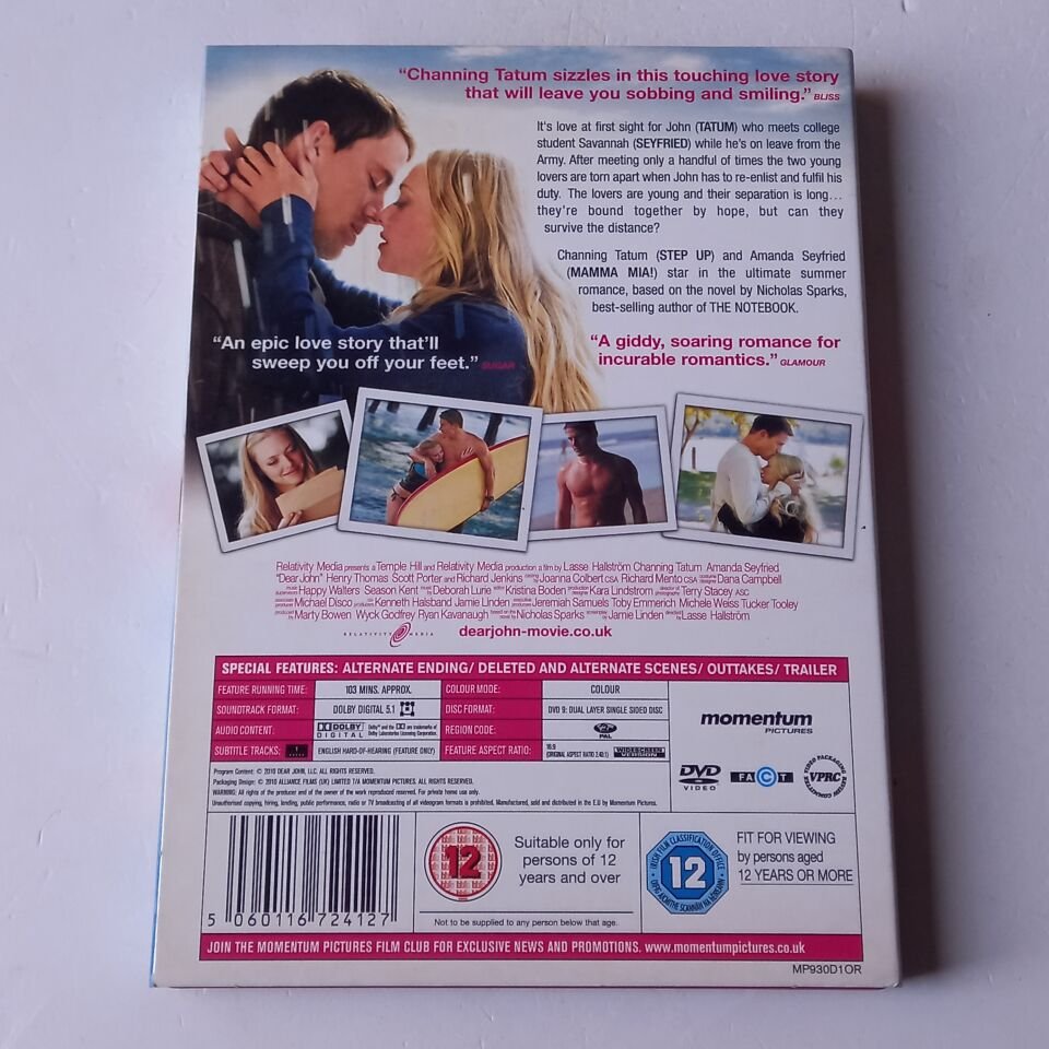 DEAR JOHN - AMANDA SEYFRIED, CHANNING TATUM - DVD 2.EL