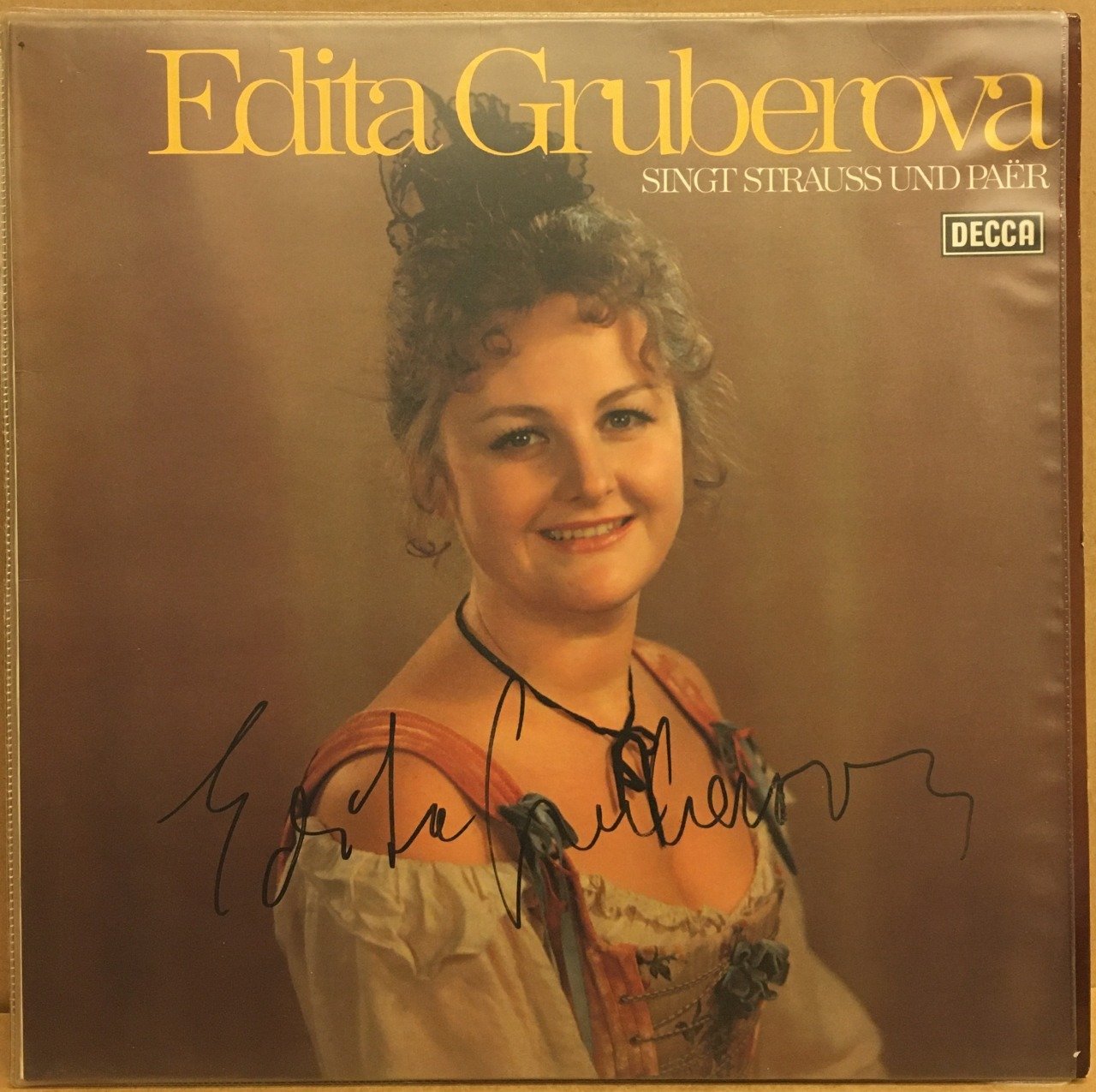 EDITA GRUBEROVA SINGT STRAUSS UND PAER 1979 2.EL PLAK İMZALI
