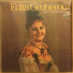 EDITA GRUBEROVA SINGT STRAUSS UND PAER 1979 2.EL PLAK İMZALI